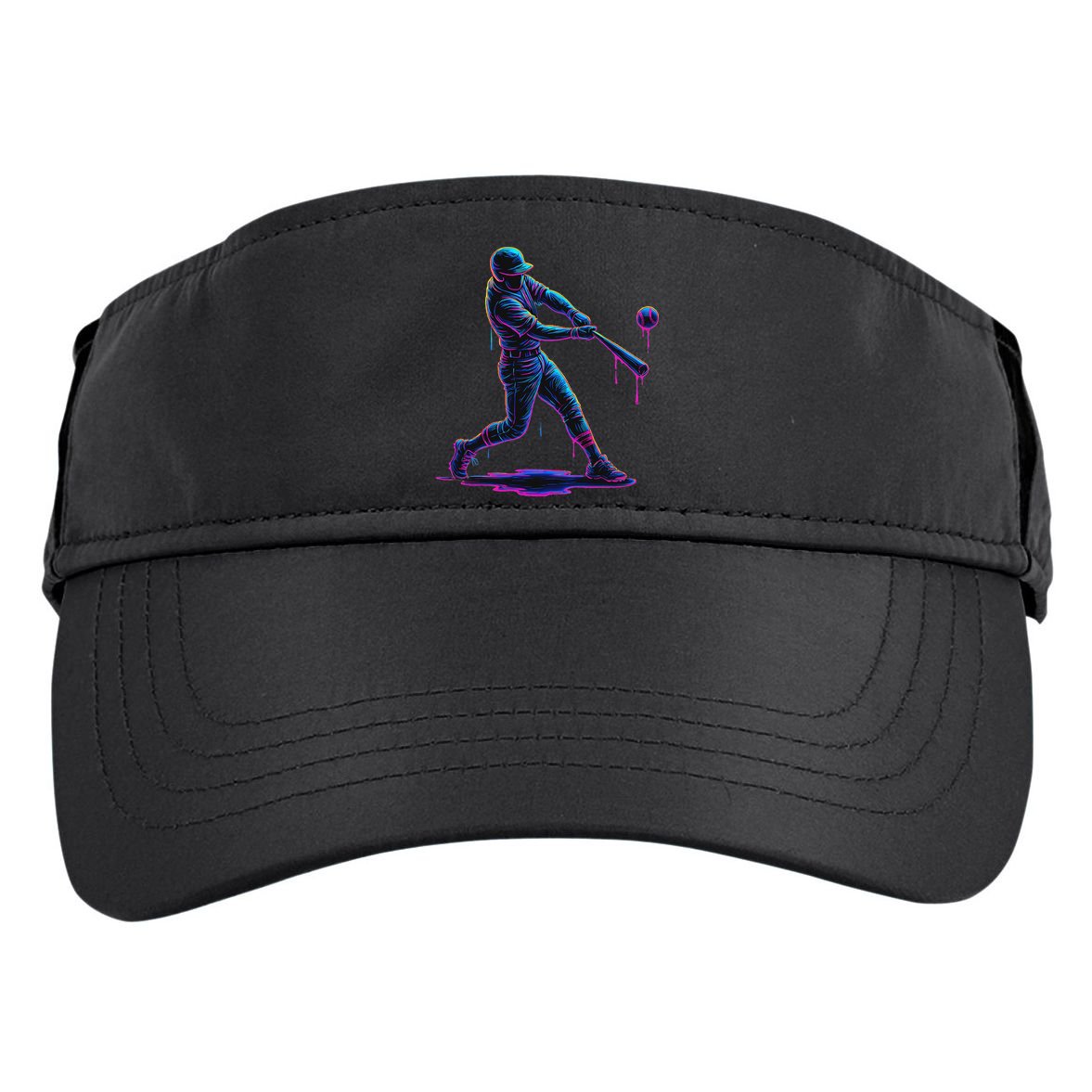 Ice Cream Drip Baseball Player Drip With Sprinkles Adult Drive Performance Visor