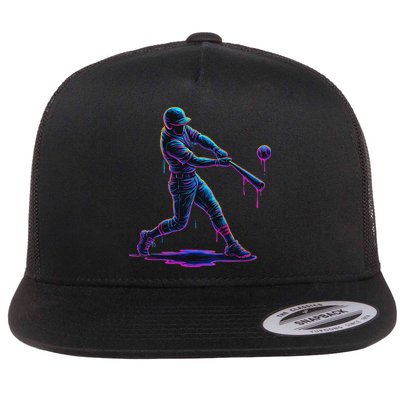 Ice Cream Drip Baseball Player Drip With Sprinkles Flatbill Hat