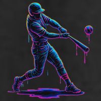 Ice Cream Drip Baseball Player Drip With Sprinkles 25L Jumbo Tote