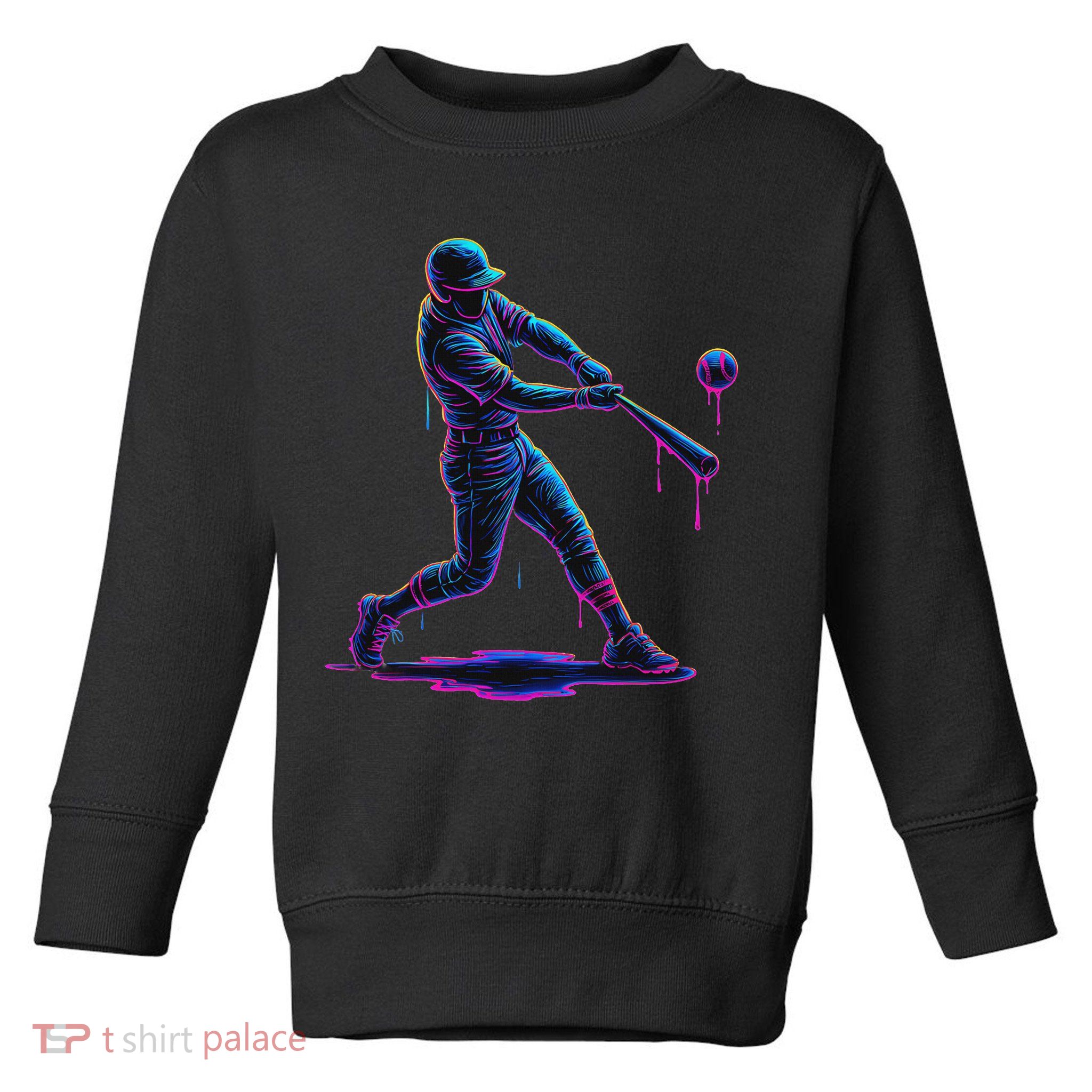 Ice Cream Drip Baseball Player Drip With Sprinkles Toddler Sweatshirt