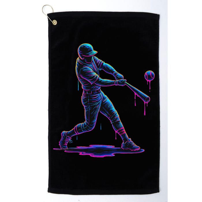Ice Cream Drip Baseball Player Drip With Sprinkles Golf Towel