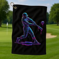 Ice Cream Drip Baseball Player Drip With Sprinkles Golf Towel