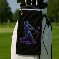 Ice Cream Drip Baseball Player Drip With Sprinkles Golf Towel