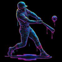 Ice Cream Drip Baseball Player Drip With Sprinkles Toddler T-Shirt