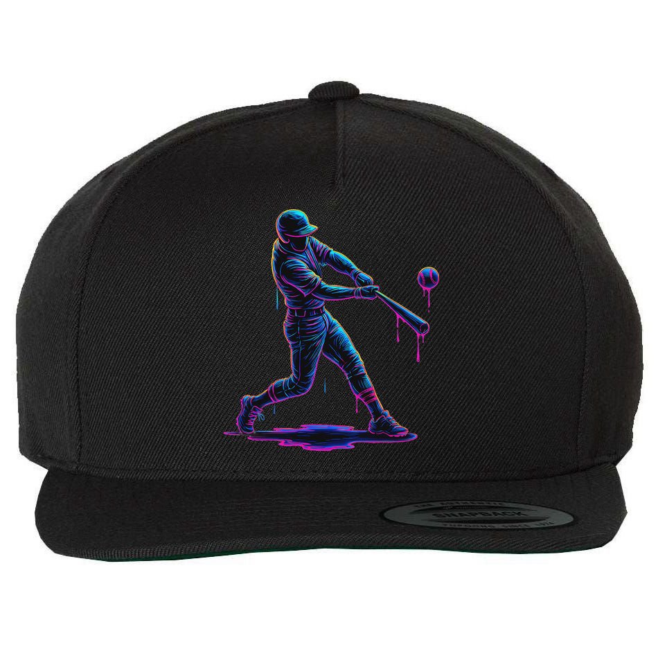 Ice Cream Drip Baseball Player Drip With Sprinkles Wool Snapback Cap