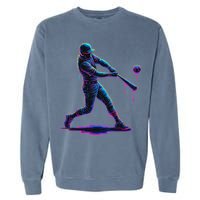 Ice Cream Drip Baseball Player Drip With Sprinkles Garment-Dyed Sweatshirt