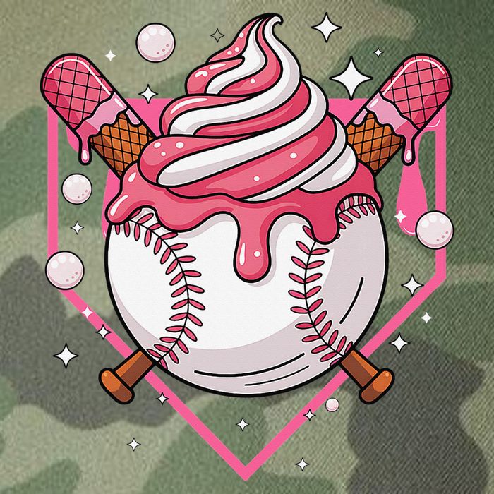 Ice Cream Drip Baseball Stuff Stuff Baseball Legacy Tie Dye Trucker Hat
