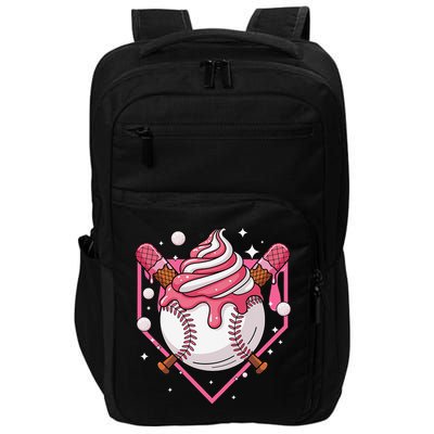 Ice Cream Drip Baseball Stuff Stuff Baseball Impact Tech Backpack