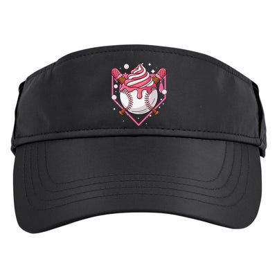 Ice Cream Drip Baseball Stuff Stuff Baseball Adult Drive Performance Visor