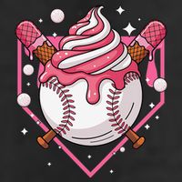 Ice Cream Drip Baseball Stuff Stuff Baseball Adult Drive Performance Visor