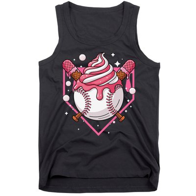 Ice Cream Drip Baseball Stuff Stuff Baseball Tank Top