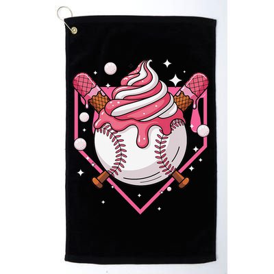 Ice Cream Drip Baseball Stuff Stuff Baseball Golf Towel