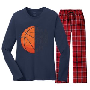 I Can Do All Things Through Basketball Christian Gift Women's Long Sleeve Flannel Pajama Set 