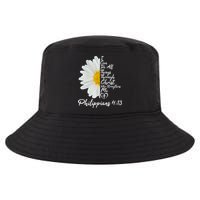 I Can Do All Things Through Christ Who Strengthens Me Philippian 4 13 Flower Cool Comfort Performance Bucket Hat