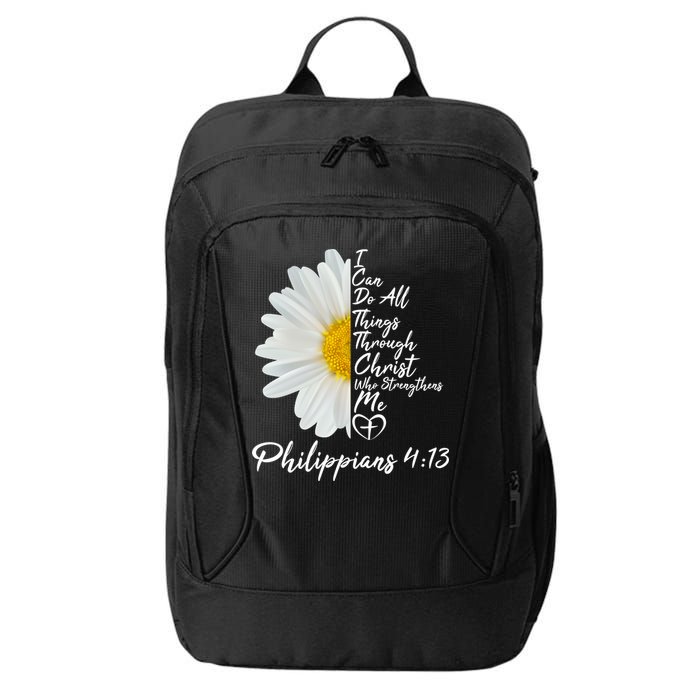 I Can Do All Things Through Christ Who Strengthens Me Philippian 4 13 Flower City Backpack