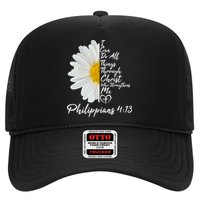 I Can Do All Things Through Christ Who Strengthens Me Philippian 4 13 Flower Trucker Hat