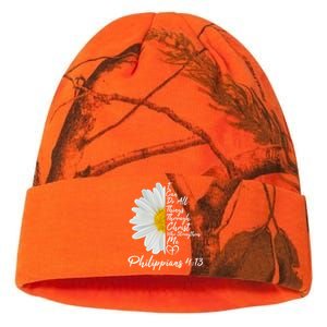 I Can Do All Things Through Christ Who Strengthens Me Philippian 4 13 Flower Kati Licensed 12" Camo Beanie