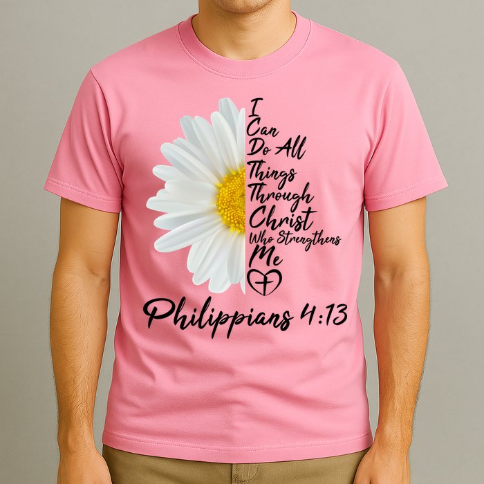 I Can Do All Things Through Christ Who Strengthens Me Philippian 4 13 Flower T-Shirt