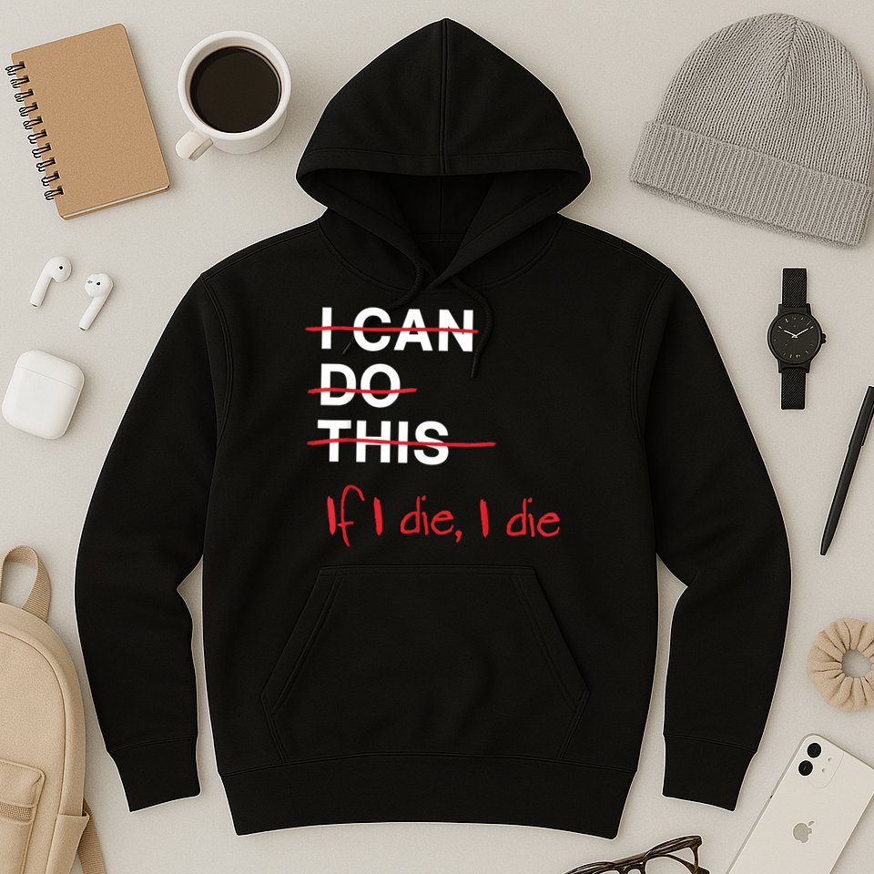 I Can Do This If I Die I Die Funny Fitness Workout Gym Lover Hoodie
