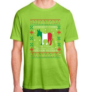 Italian Christmas Donkey Italy Ugly Christmas Xmas Gift Adult ChromaSoft Performance T-Shirt