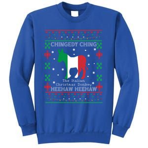 Italian Christmas Donkey Italy Ugly Christmas Xmas Gift Sweatshirt