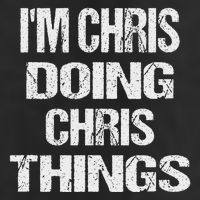 IM Chris Doing Chris Things Personalized First Name Gift 12oz Stainless Steel Coffee Mug
