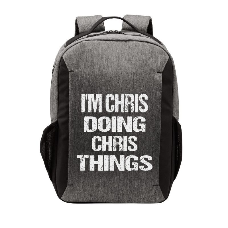 IM Chris Doing Chris Things Personalized First Name Gift Vector Backpack