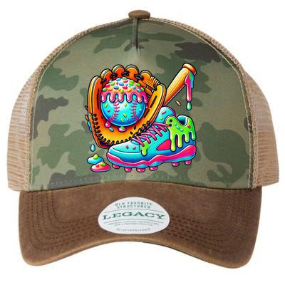 Ice Cream Drip Baseball Stuff Baseball Drip For Graphic Legacy Tie Dye Trucker Hat