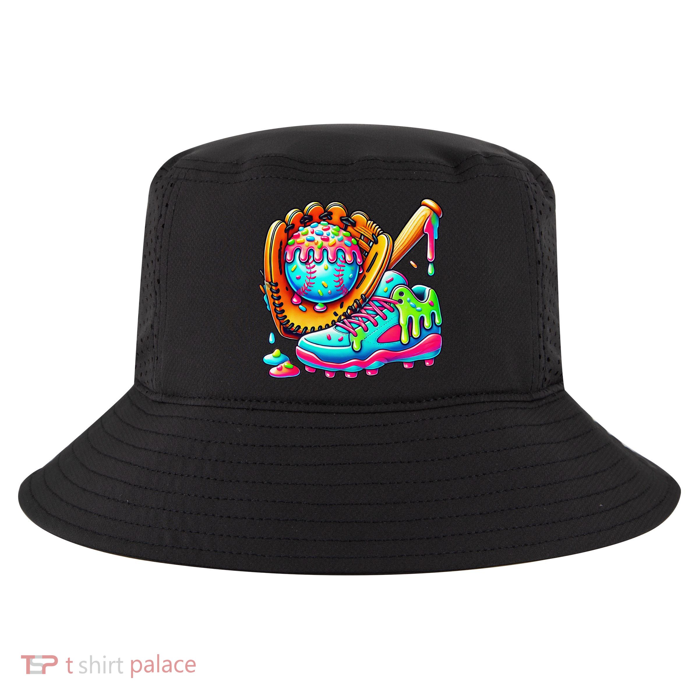 Ice Cream Drip Baseball Stuff Baseball Drip For Graphic Cool Comfort Performance Bucket Hat