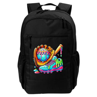 Ice Cream Drip Baseball Stuff Baseball Drip For Graphic Backpack
