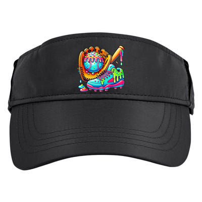 Ice Cream Drip Baseball Stuff Baseball Drip For Graphic Adult Drive Performance Visor