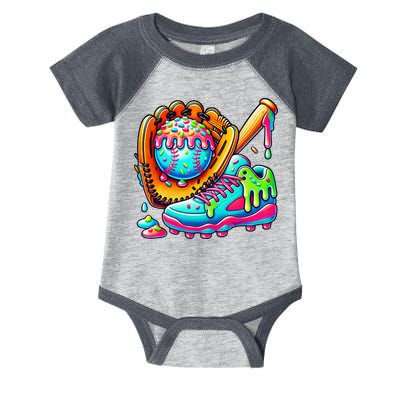 Ice Cream Drip Baseball Stuff Baseball Drip For Graphic Infant Baby Jersey Bodysuit