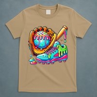 Ice Cream Drip Baseball Stuff Baseball Drip For Graphic T-Shirt