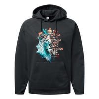 I Can Do All Things Through Christ Lion Faith Christian Performance Fleece Hoodie