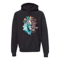 I Can Do All Things Through Christ Lion Faith Christian Premium Hoodie