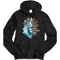 I Can Do All Things Through Christ Lion Faith Christian Tie Dye Hoodie