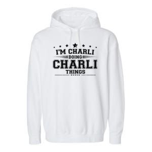 Im Charli Doing Charli Things Garment-Dyed Fleece Hoodie