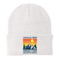I can do all things through a verse taken out of context Knit Cap Winter Beanie