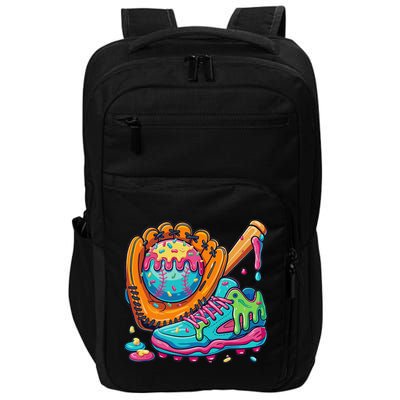 Ice Cream Drip Baseball Stuff Baseball Drip For Impact Tech Backpack