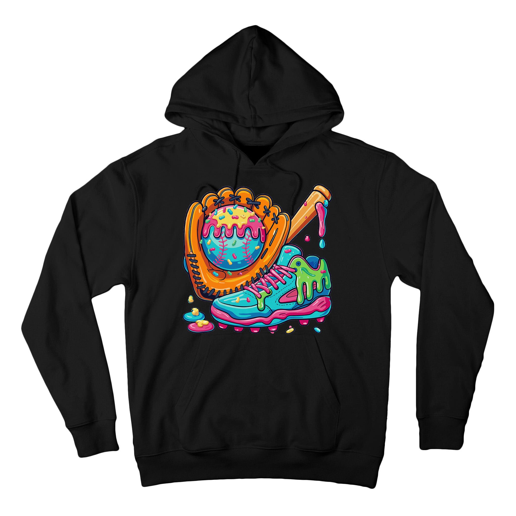 Ice Cream Drip Baseball Stuff Baseball Drip For Tall Hoodie