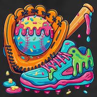 Ice Cream Drip Baseball Stuff Baseball Drip For Golf Towel