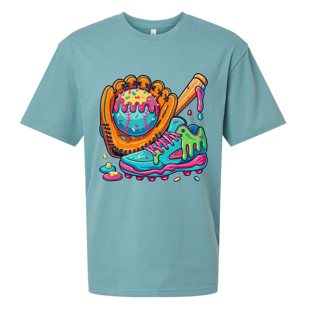 Ice Cream Drip Baseball Stuff Baseball Drip For Sueded Cloud Jersey T-Shirt
