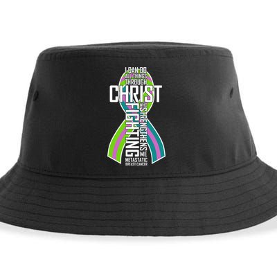 I Can Do All Things Through Christ Metastatic Breast Cancer Sustainable Bucket Hat
