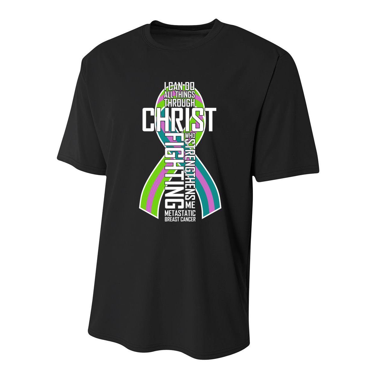 I Can Do All Things Through Christ Metastatic Breast Cancer Youth Performance Sprint T-Shirt
