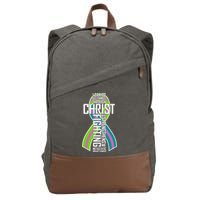 I Can Do All Things Through Christ Metastatic Breast Cancer Cotton Canvas Backpack