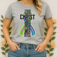 I Can Do All Things Through Christ Metastatic Breast Cancer Womens T-Shirt