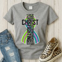 I Can Do All Things Through Christ Metastatic Breast Cancer Womens T-Shirt