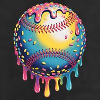 Ice Cream Drip Baseball Stuff Baseball Drip  Cool Comfort Performance Bucket Hat