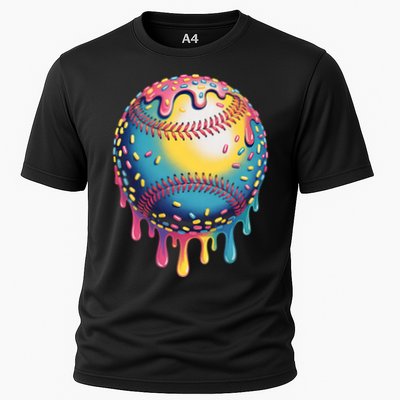 Ice Cream Drip Baseball Stuff Baseball Drip  Performance Shirt