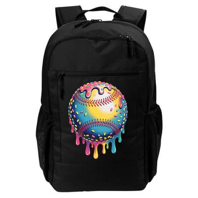 Ice Cream Drip Baseball Stuff Baseball Drip  Backpack
